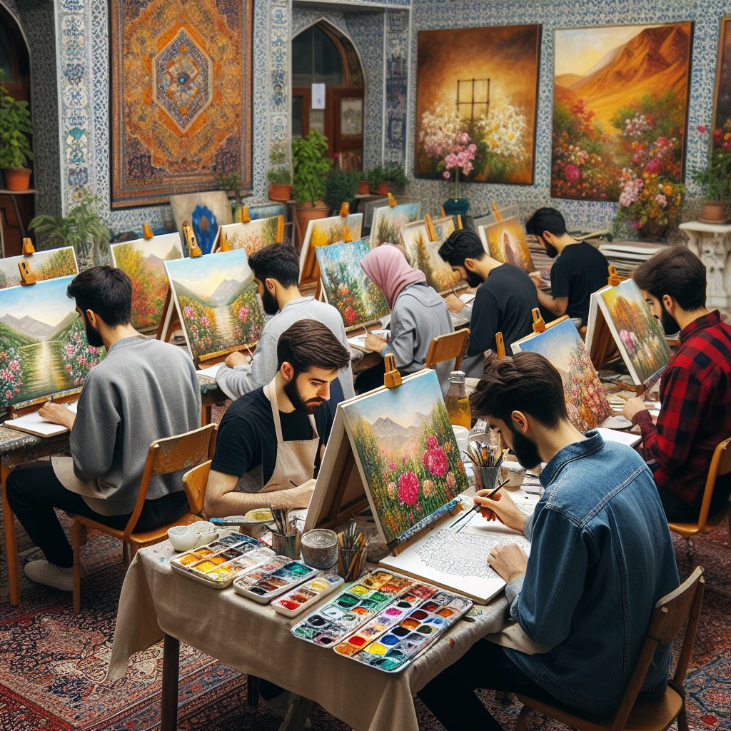 یک تصویر مربوط به بهترین آموزشگاه نقاشی در مشهد